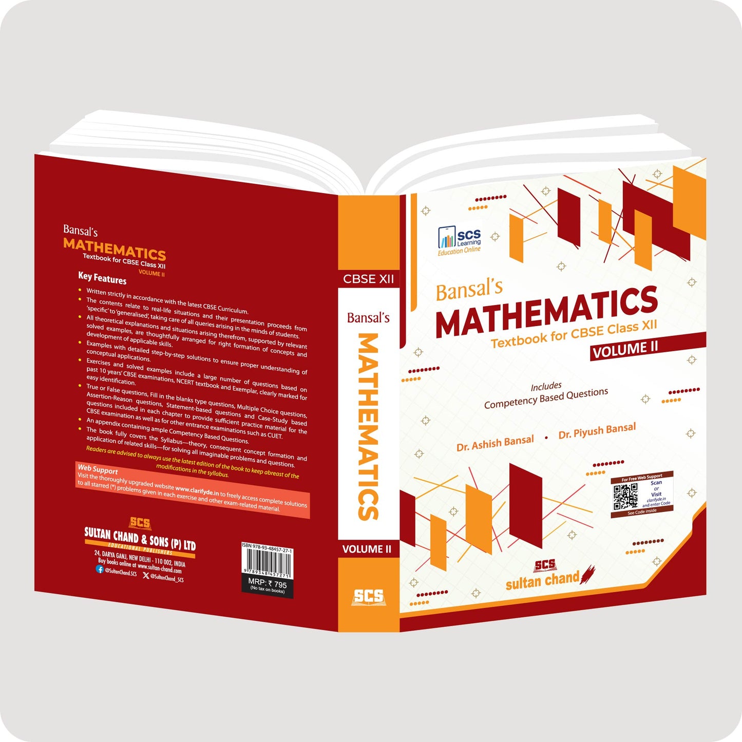 Bansal's Maths book for CBSE Class 12 - Vol. 2