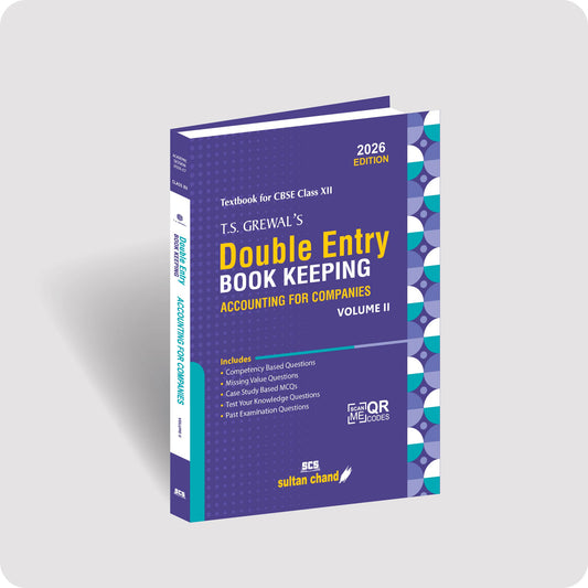 T.S. Grewal's Double Entry Book Keeping (Vol. 2) Textbook for CBSE Class 12