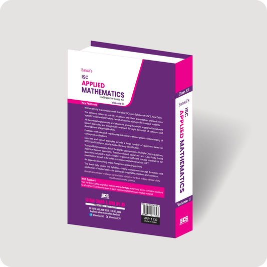 Bansal's Applied Maths Textbook for ISC Class XII - Vol. 2