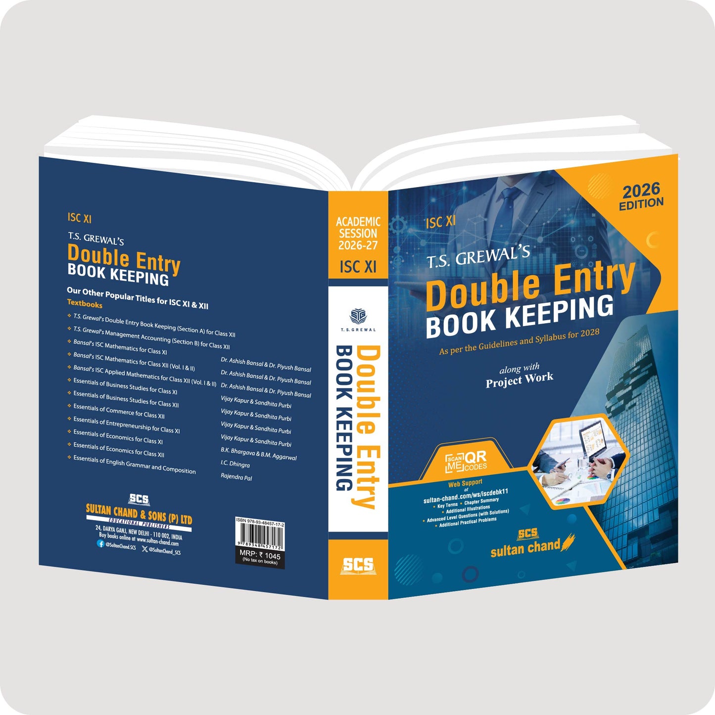 T.S. Grewal's ISC Double Entry Book Keeping Textbook Class 11