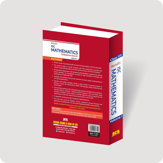 Bansal's ISC Maths Textbook for Class 12 - Vol. 1