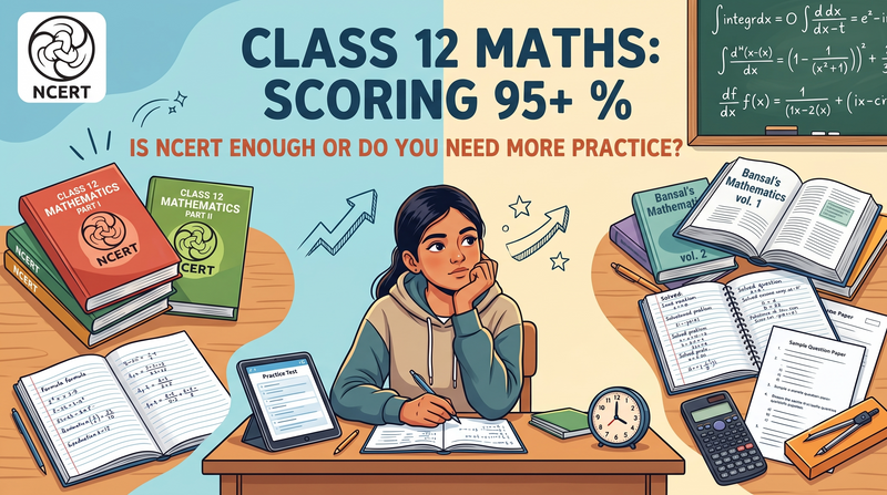 Scoring 95+ in Class 12 Maths: Is NCERT Enough or Do You Need More Practice?