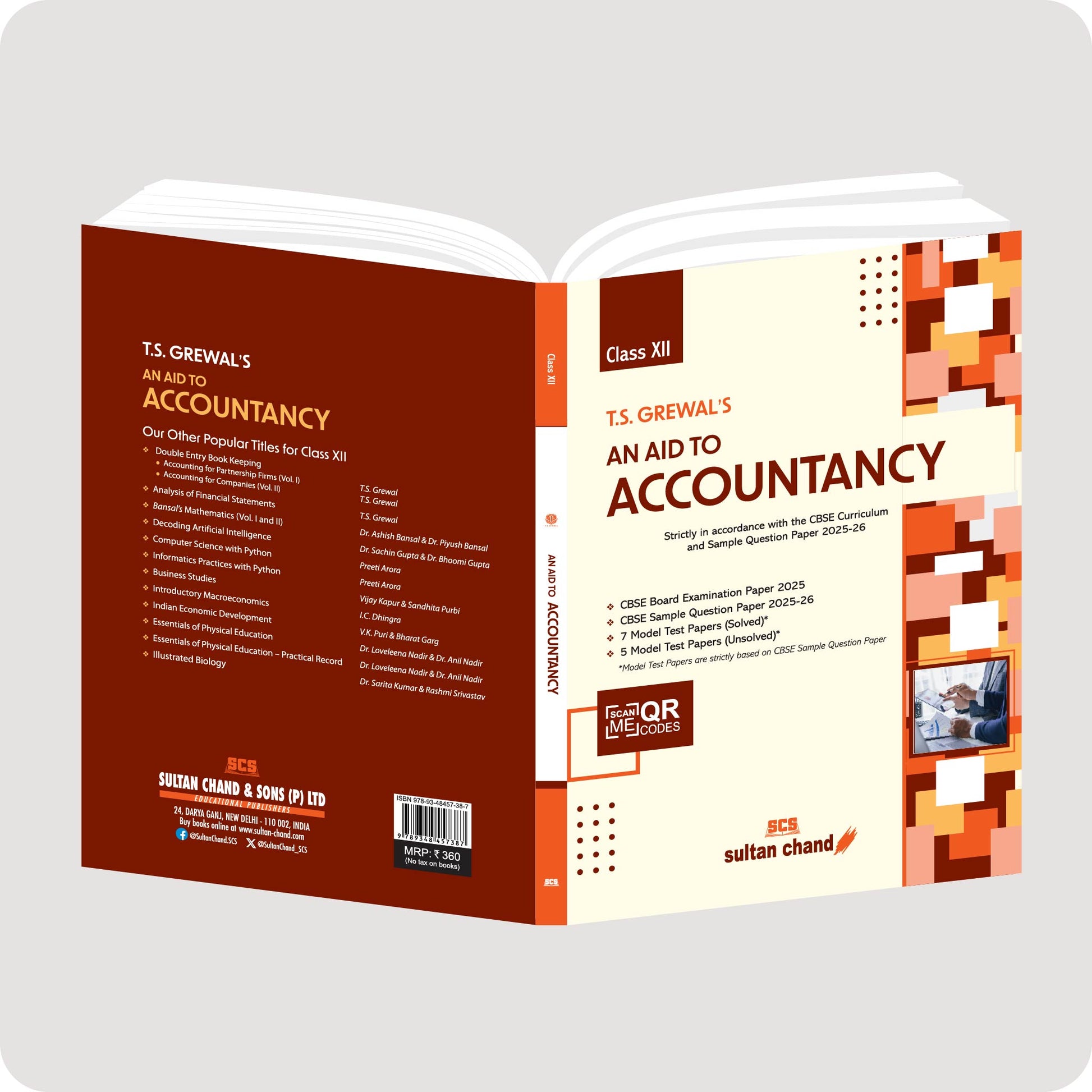 T.S. Grewal's An Aid to Accountancy Textbook for CBSE Class 12