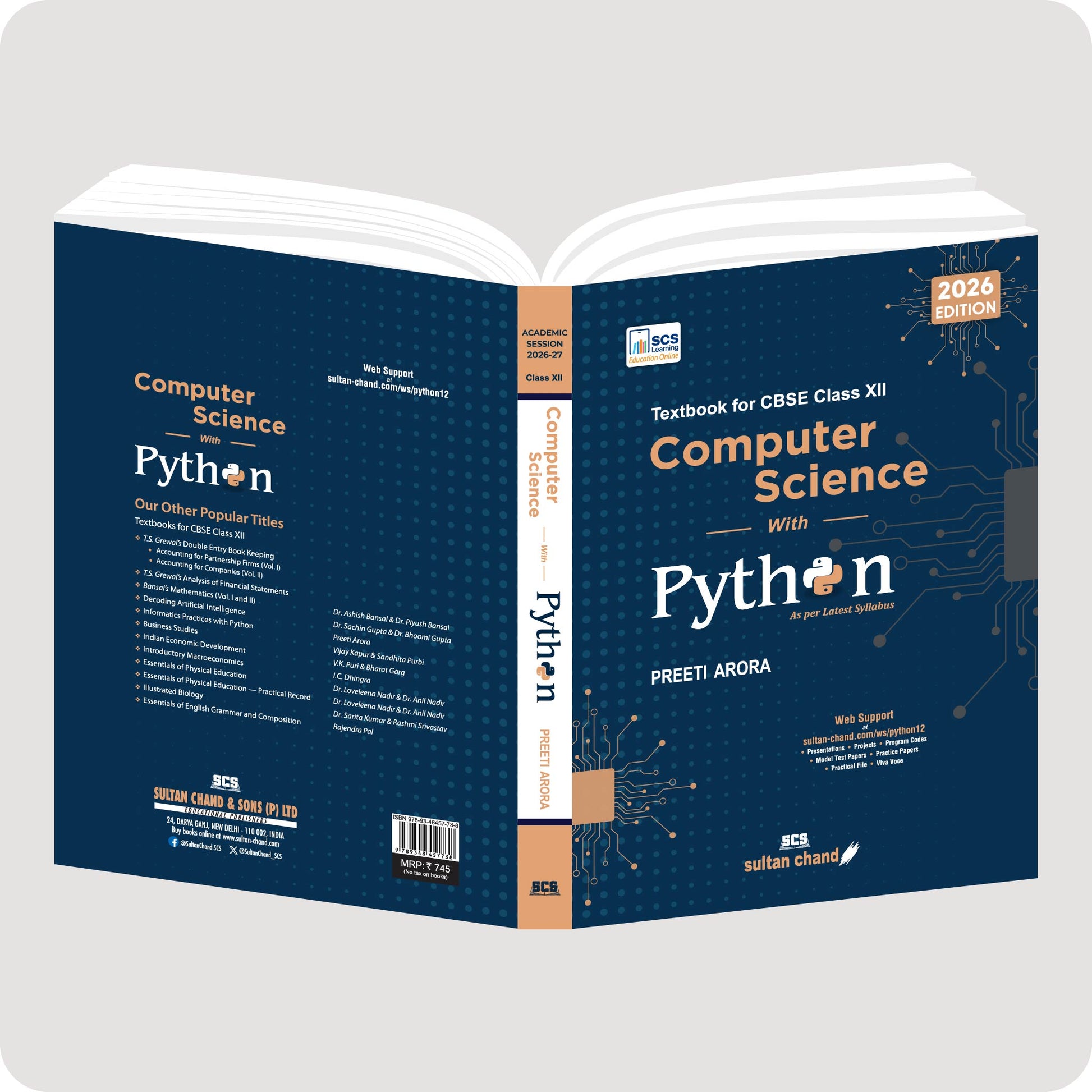 CS with Python TEXTBook for CBSE Class 12