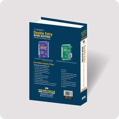 T.S. Grewal's Double Entry Book Keeping (Vol. 1) book for CBSE Class 12