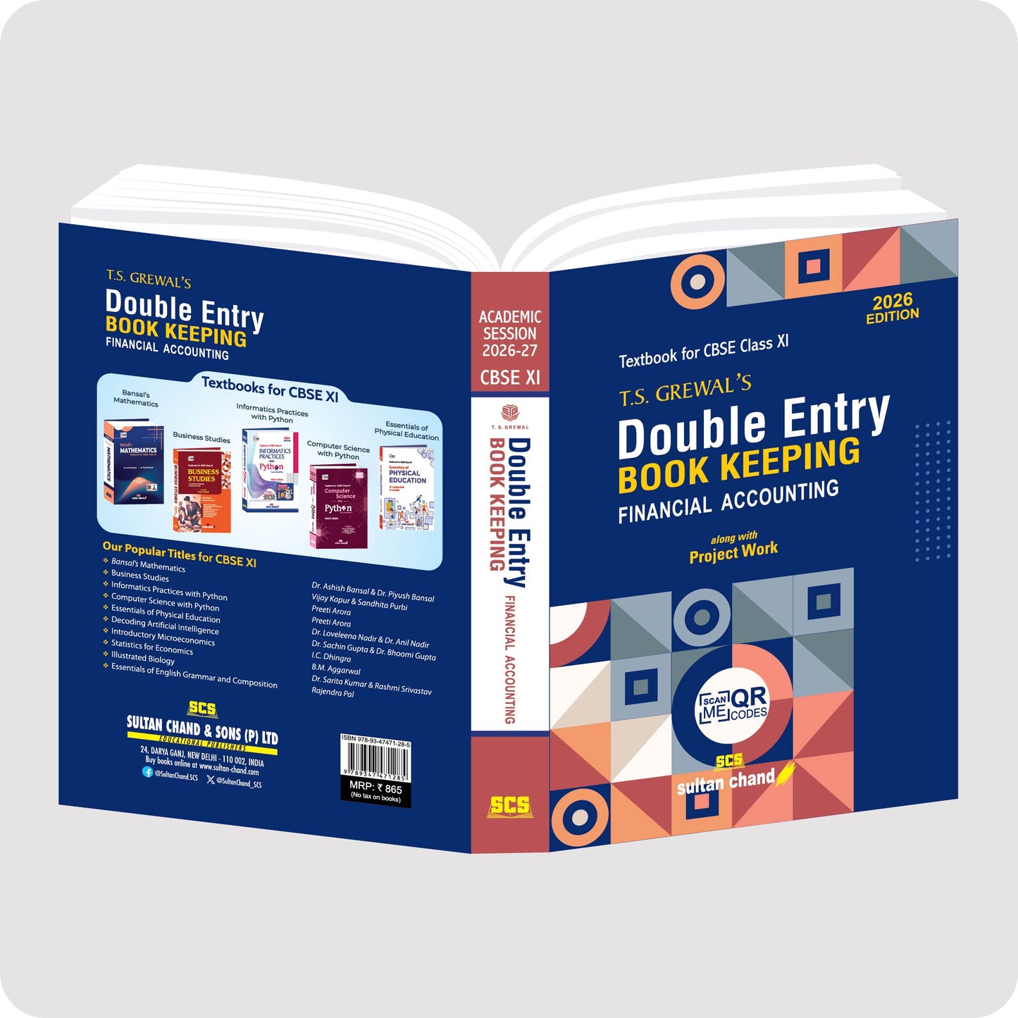 T.S. Grewal's Double Entry Book Keeping & Financial Accounting book CBSE Class 11 