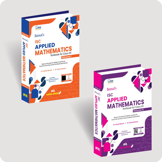 Bansal's Applied Maths Textbook for ISC Class 12 - Vol. I & II 
