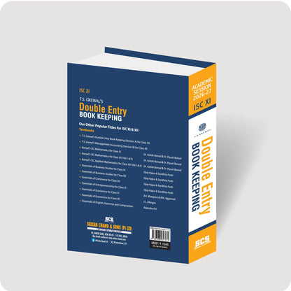 T.S. Grewal's ISC Double Entry Book Keeping book for Class 11 