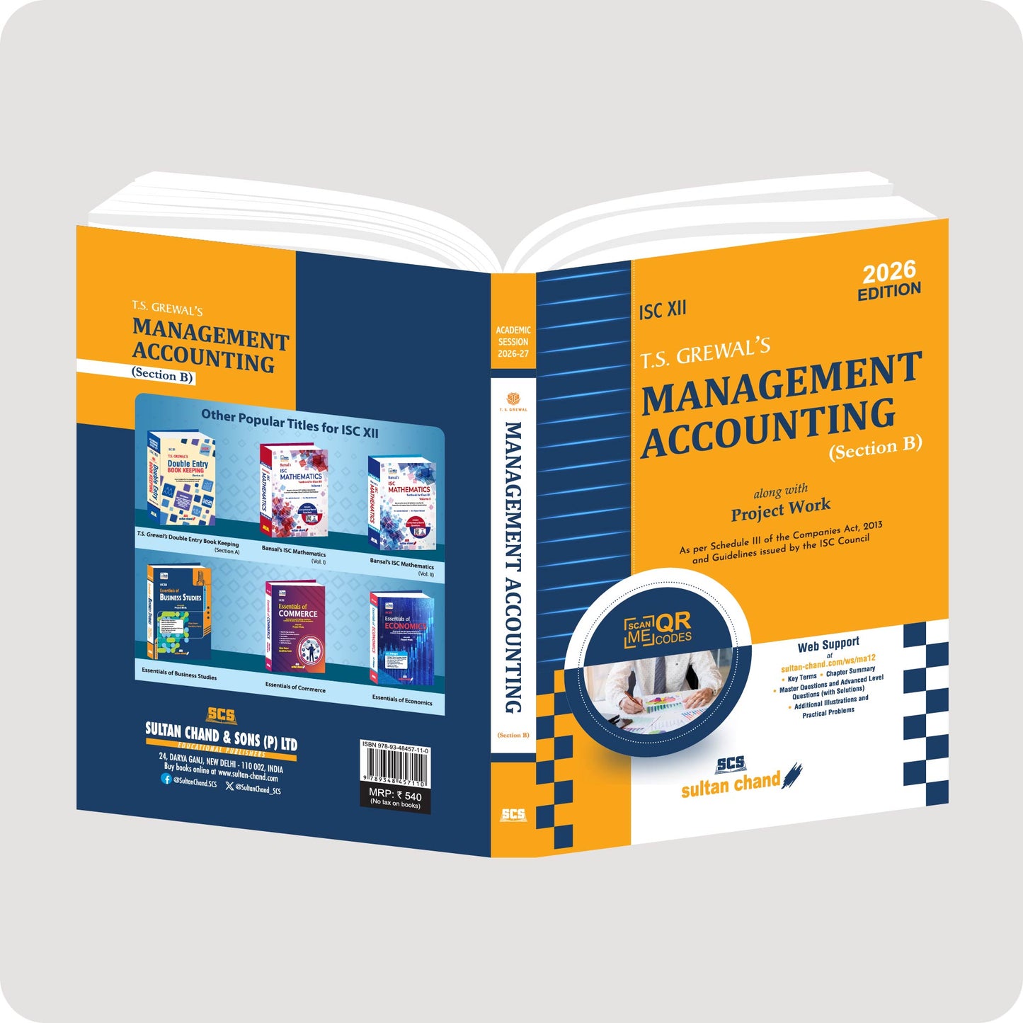 T.S. Grewal's Management Accounting (Section B) Textbook ISC Class 12